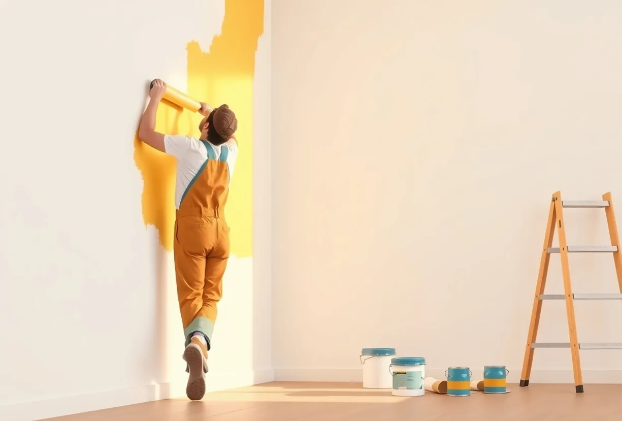 Peintre Lens 62300 en intervention sur un chantier